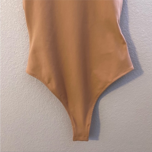 Free People Intimately Tan Sleeveless Cross-Back Bodysuit Size XS - Picture 4 of 13